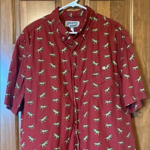 Duluth Trading Co Casual Button Down Shirt in Red and Green